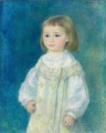 Lucie Berard Niño de blanco de Pierre Auguste Renoir